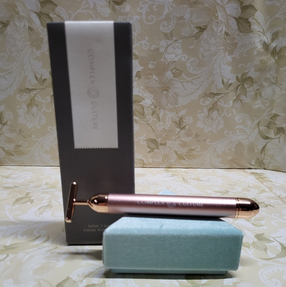 Complex Culture Sonic T-Bar Facial Massager, NIB